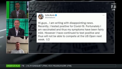 Tennis Channel Live: Sofia Kenin tests positive for COVID-19