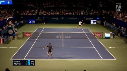MATCH POINT: A. Murray def. N. Rubin; Winston-Salem 1R