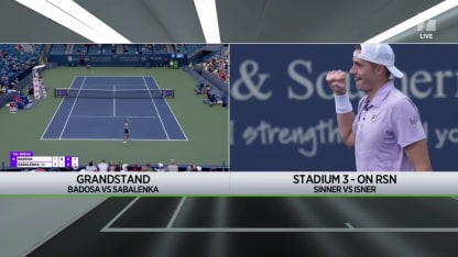 MATCH POINT: J. Isner def. J. Sinner; Cincinnati 2R