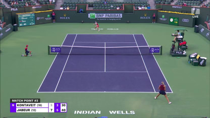 MATCH POINT: O. Jabeur def. A. Kontaveit; Indian Wells QF