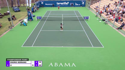 MATCH POINT: A. Li def. C. Osorio Serrano; Tenerife F