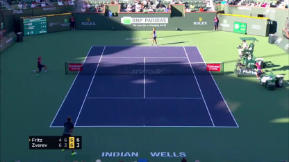 MATCH POINT: T. Fritz def. A. Zverev; Indian Wells QF
