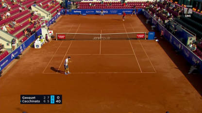 MATCH POINT: M. Cecchinato def. R. Gasquet; Bastad 1R