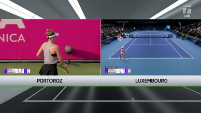 MATCH POINT: M. Bouzkova def. S. Zhang; Luxembourg 1R