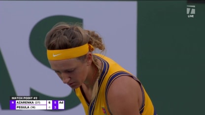 MATCH POINT: V. Azarenka def. J. Pegula; Indian Wells QF
