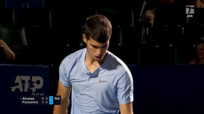 MATCH POINT: C. Alcaraz Garfia def. M. Fucsovics; Winston-Salem 3R