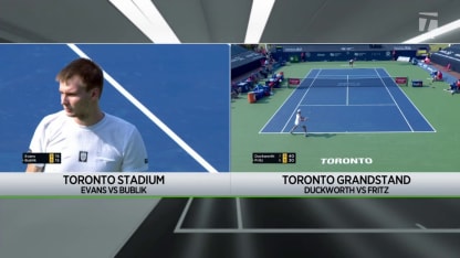 MATCH POINT: J. Duckworth def. T. Fritz; Toronto 1R