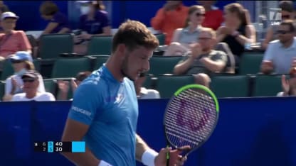 MATCH POINT: P. Carreño Busta def. D. Koepfer; Winston-Salem 3R