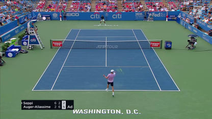 MATCH POINT: F. Auger-Aliassime def. A. Seppi; DC 2R