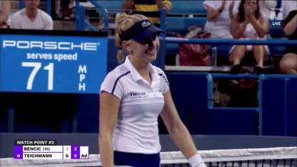 MATCH POINT: J. Teichmann def. B. Bencic; Cincinnati QF