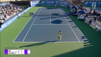 MATCH POINT: D. Collins def. M. Doi; Chicago 2R