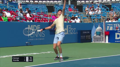 HIGHLIGHTS: J. Sinner def. S. Korda; Washington DC R3