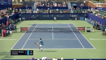 MATCH POINT: I. Ivashka def. P. Carreño Busta; Winston-Salem QF