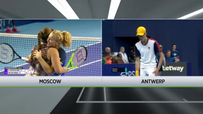 MATCH POINT: J. Ostapenko and K. Siniakova def. N. Kichenok and R. Olaru; Moscow F