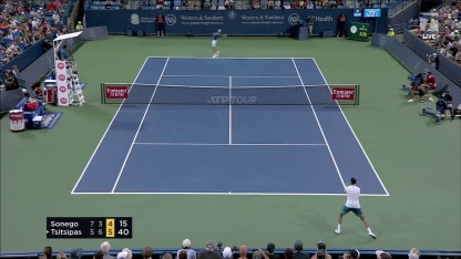 MATCH POINT: S. Tsitsipas def. L. Sonego; Cincinnati 3R