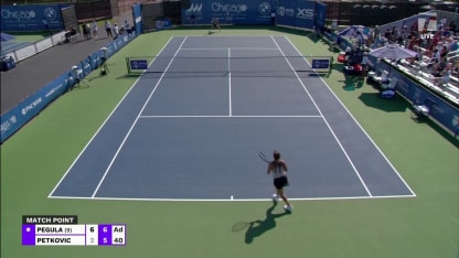 MATCH POINT: J. Pegula def. A. Petkovic; Chicago 2R