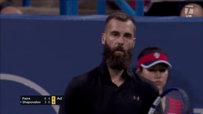 MATCH POINT: B. Paire def. D. Shapovalov; Cincinnati 2R