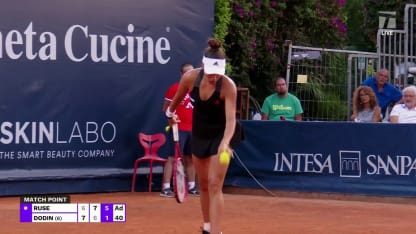 MATCH POINT: E. Ruse def. O. Dodin; Palermo Ladies Open SF