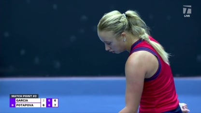 MATCH POINT: A. Potapova def. C. Garcia; Ostrava 1R