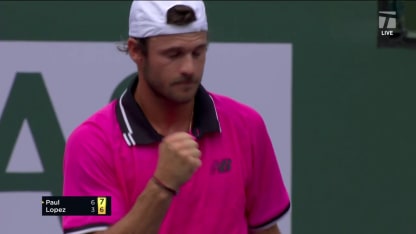 MATCH POINT: T. Paul def. F. Lopez; Indian Wells 1R