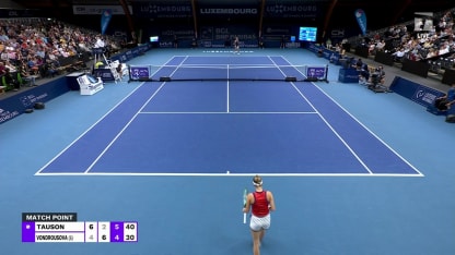 MATCH POINT: C. Tauson def. M. Vondrousova; Luxembourg SF