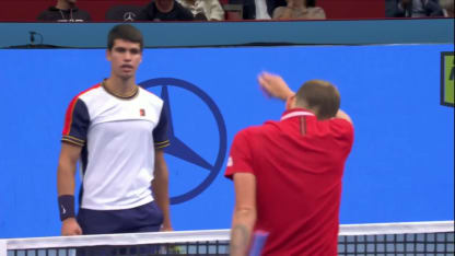 MATCH POINT: C. Alcaraz def. D. Evans; Vienna 1R