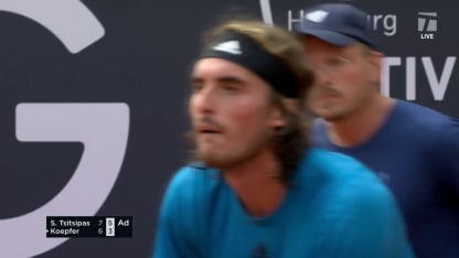 MATCH POINT: S. Tsitsipas def. D. Koepfer; Hamburg Open 2R