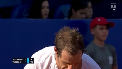 MATCH POINT: R. Gasquet def. A. Giannessi; Croatia 2R