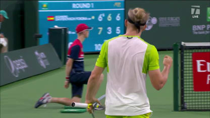 MATCH POINT: A. Davidovich Fokina def. S. Johnson; Indian Wells 1R