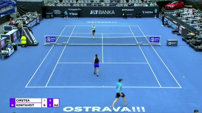 MATCH POINT: A. Kontaveit def. S. Cirstea; Ostrava 1R