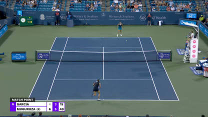 MATCH POINT: G. Muguruza def C. Garcia; Cincinnati 2R