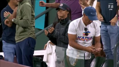 MATCH POINT: L. Fernandez def. A. Cornet; Indian Wells 2R