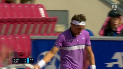 MATCH POINT: C. Ruud def. H. Rune; Bastad 2R