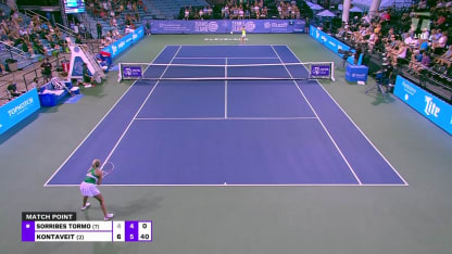 MATCH POINT: A. Kontaveit def. S. Sorribes Tormo; Cleveland SF