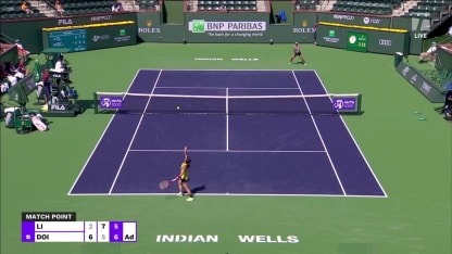  MATCH POINT: M. Doi def. A. Li; Indian Wells 1R