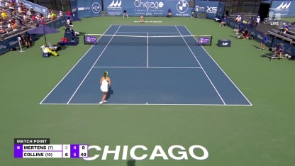 MATCH POINT: D. Collins def. E. Mertens; Chicago 3R