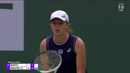 MATCH POINT: I. Swiatek def. P. Martic; Indian Wells 2R