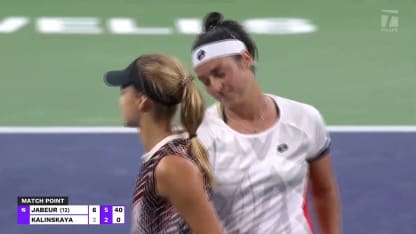 MATCH POINT: O. Jabeur def. A. Kalinskaya; Indian Wells 4R