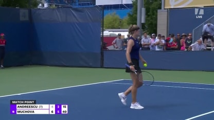 MATCH POINT: K. Muchova def. B. Andreescu; Cincy 2R