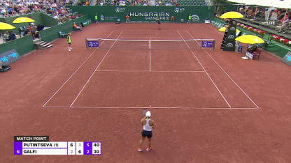 MATCH POINT: Y. Putintseva def. D. Galfi; Budapest SF