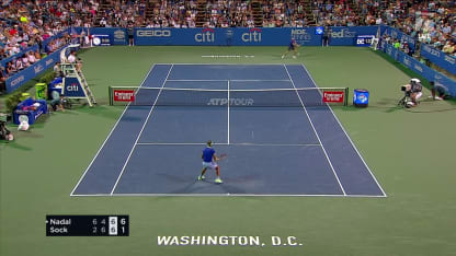 MATCH POINT: R. Nadal def. J. Sock; DC 2R
