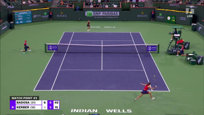 MATCH POINT: P. Badosa def. A. Kerber; Indian Wells QF