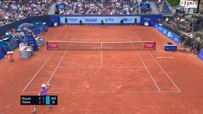MATCH POINT: C. Ruud def. B. Paire; Gstaad QF
