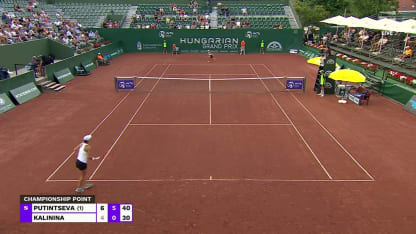 MATCH POINT: Y. Putintseva def. A. Kalinina; Budapest F
