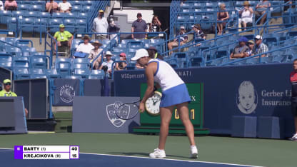 HIGHLIGHTS: A. Barty def. B. Krejcikova; Cincinnati QF