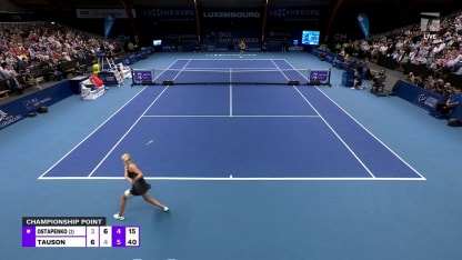 MATCH POINT: C. Tauson def. J. Ostapenko; Luxembourg F