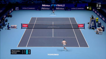 MATCH POINT: D. Medvedev def. J. Sinner; Turin RR