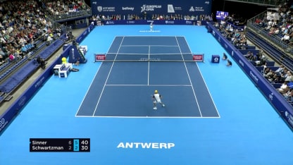 MATCH POINT: J. Sinner def. D. Schwartzman; Antwerp F