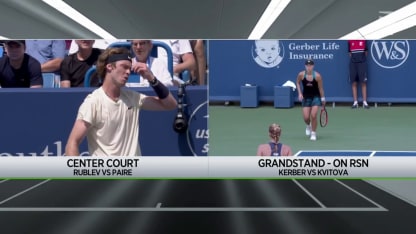 MATCH POINT: A. Kerber def. P. Kvitova; Cincy QF