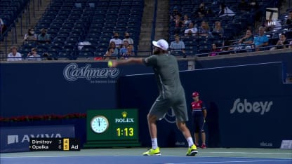 MATCH POINT: R. Opelka def. G. Dimitrov; Toronto 2R